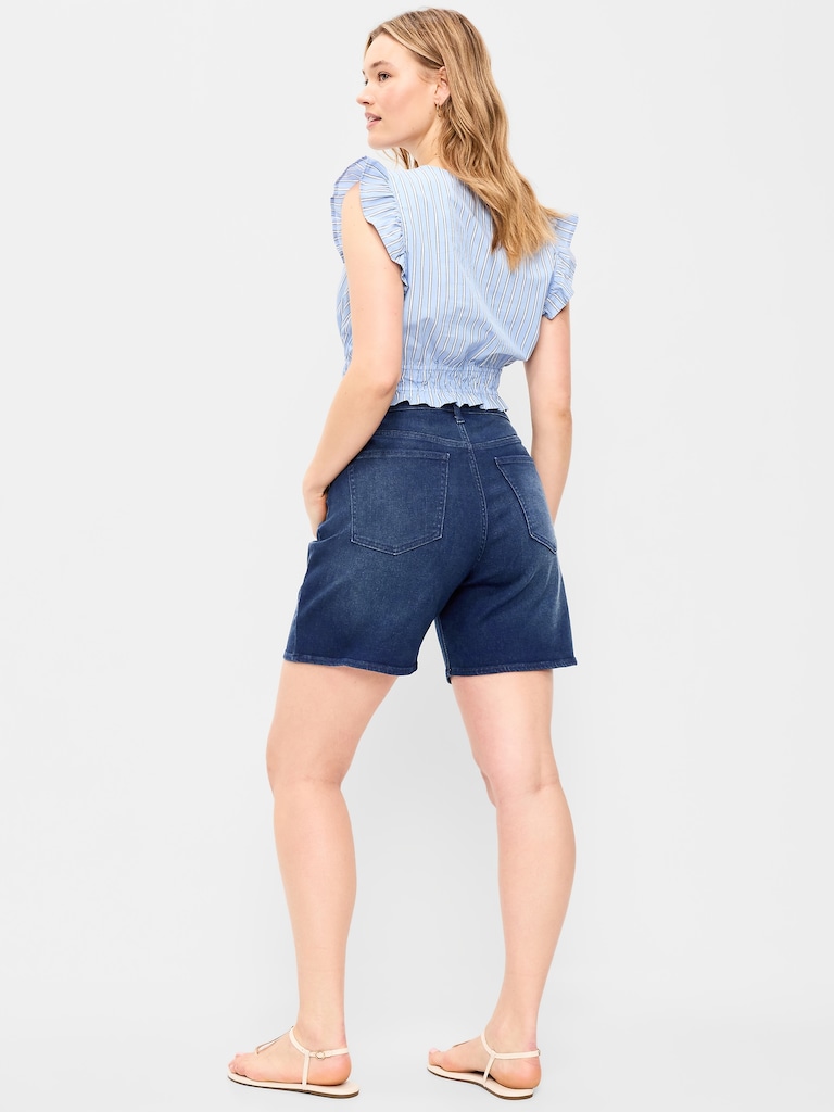 High-Waisted Wow Jean Shorts -- 7-inch inseam