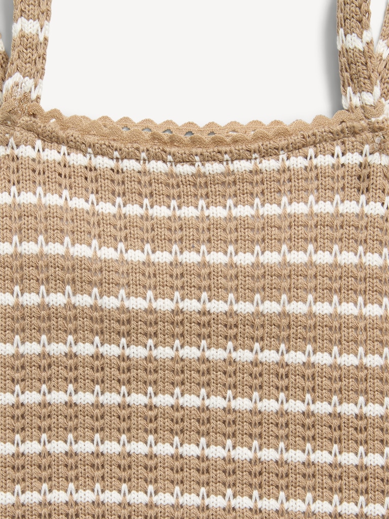 Sleeveless Jacquard Knit Top for Girls