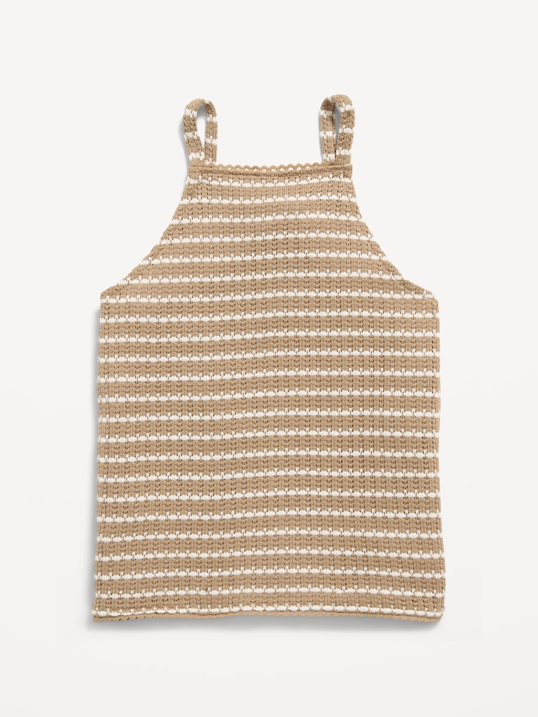 Sleeveless Jacquard Knit Top for Girls