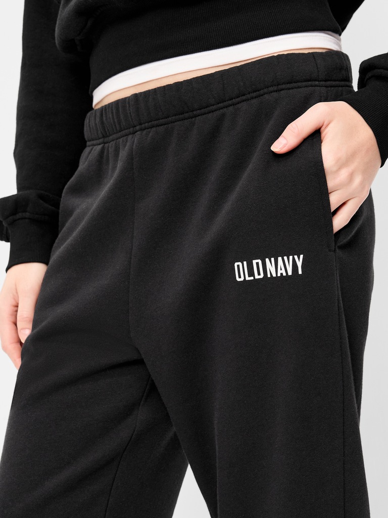 High-Waisted Cinched-Ankle Sweatpants