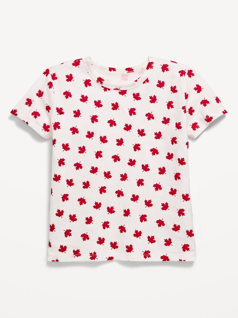 T-shirt ultra-doux à motif à manches courtes pour fille