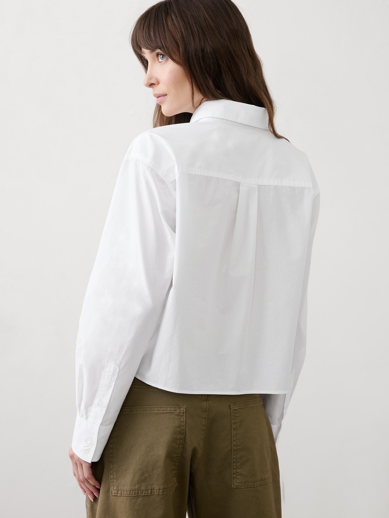 Cotton Cropped Shirt