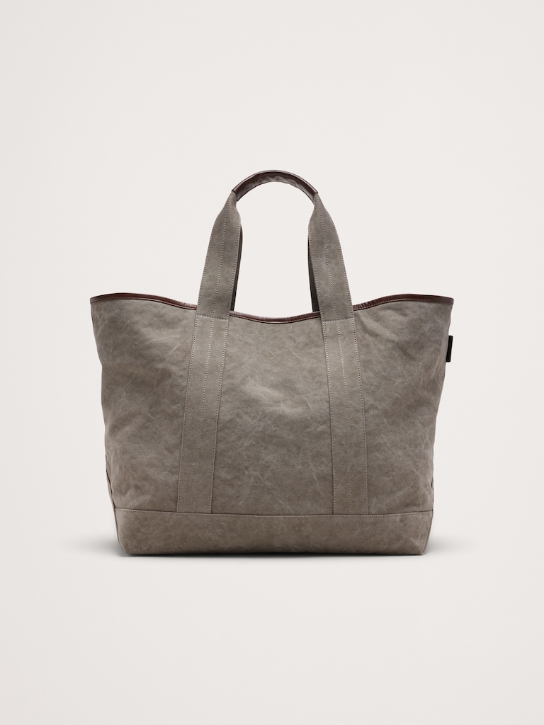 Canvas & Suede Weekend Tote