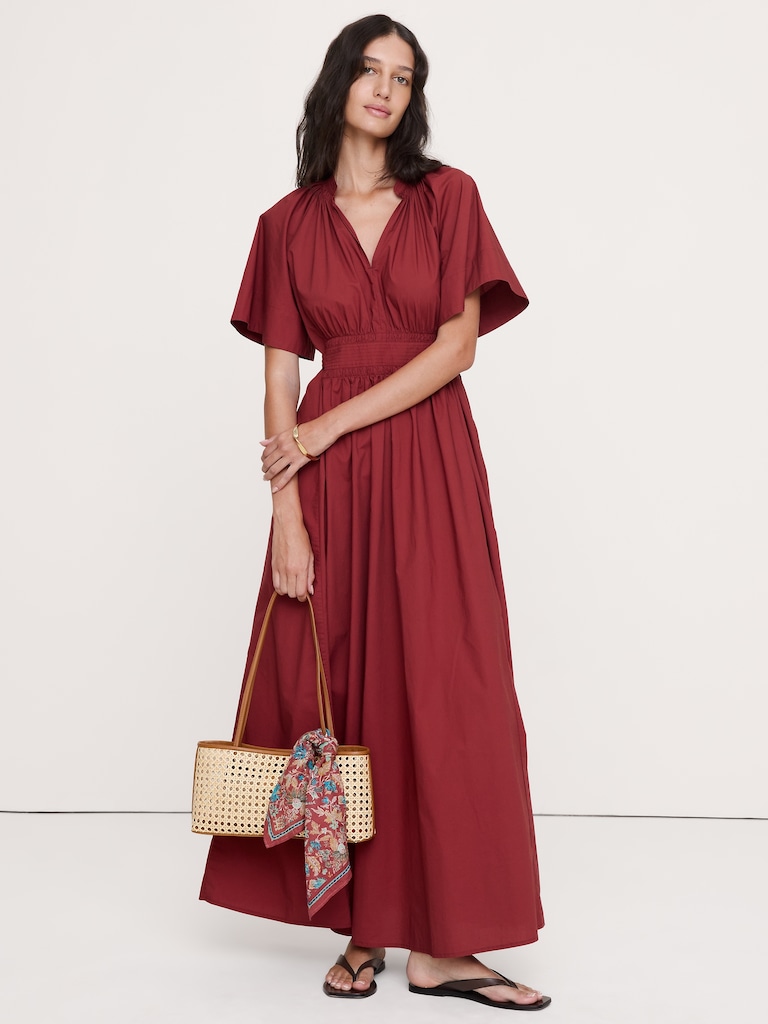 Tie-Back Maxi Dress