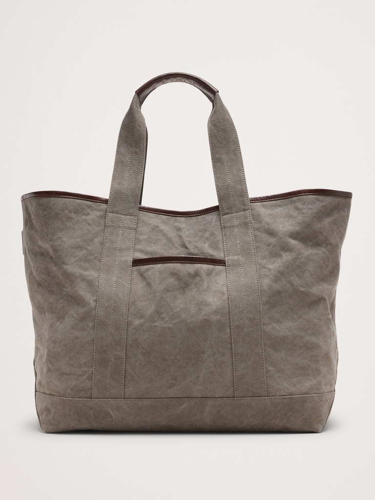 Canvas & Suede Weekend Tote