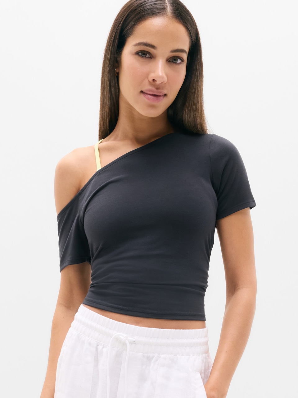 V-Neck Hardware One-Piece Swimsuit