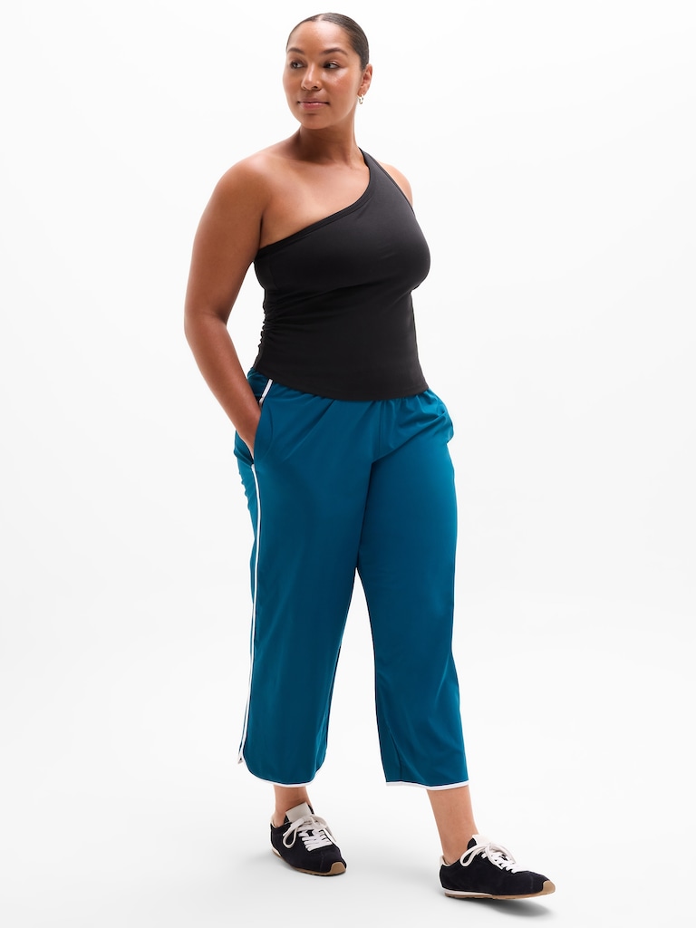 Signature Rib Asym One Shoulder Support Top