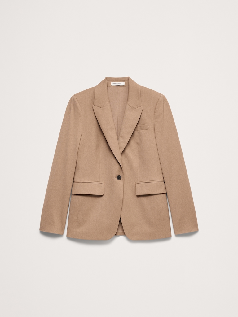Slim Italian Lightweight Wool Blazer