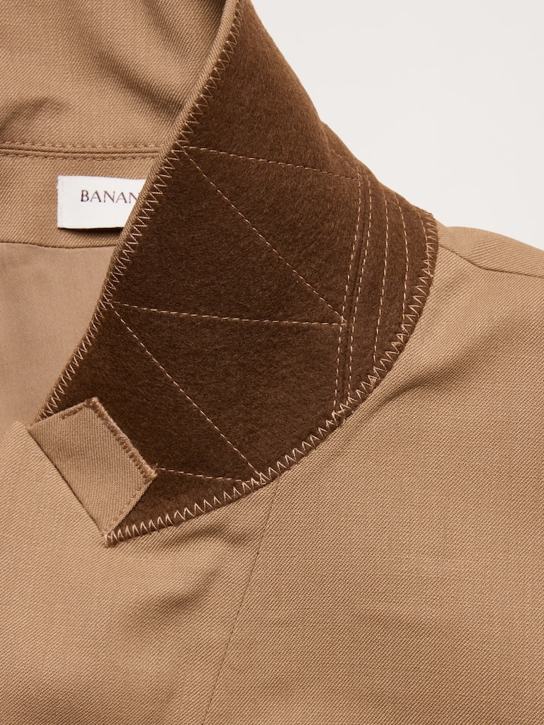 Slim Italian Lightweight Wool Blazer