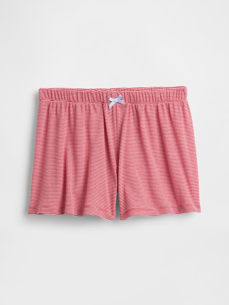 Kids Recycled Rib PJ Shorts