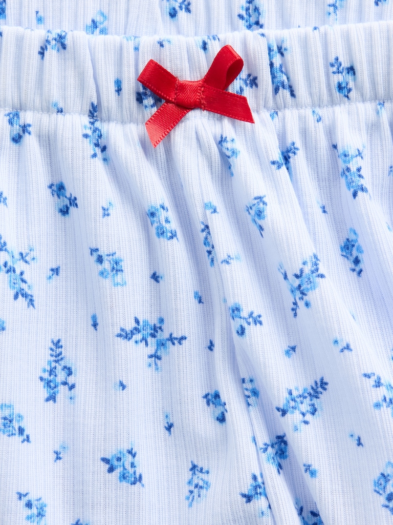 Kids Recycled Rib PJ Shorts