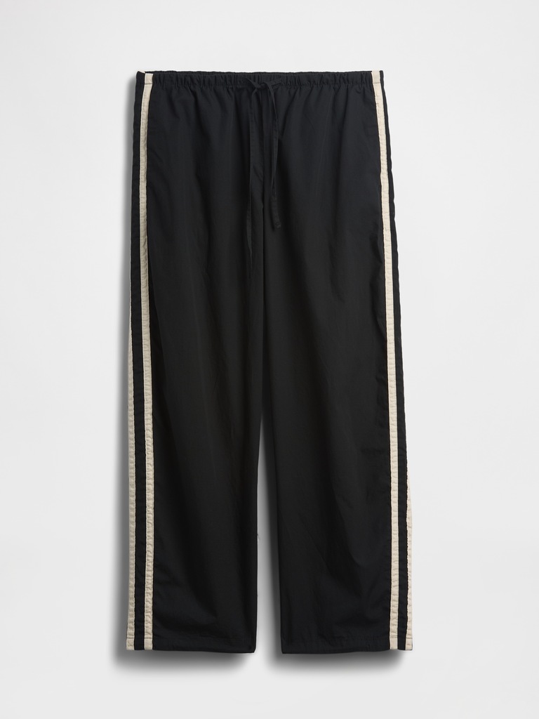 Organic Cotton Poplin Relaxed Easy Stripe Pants