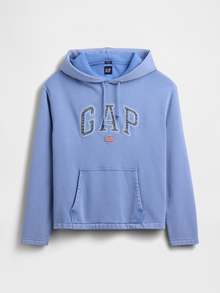 VintageSoft Oversized Americana Logo Hoodie