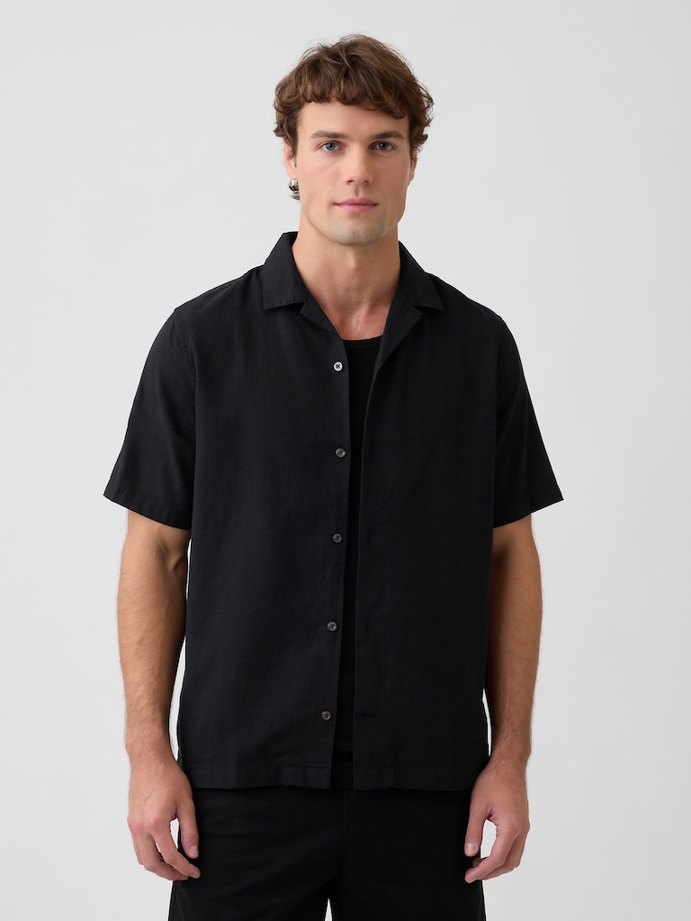 Linen-Blend Vacay Shirt in Standard Fit