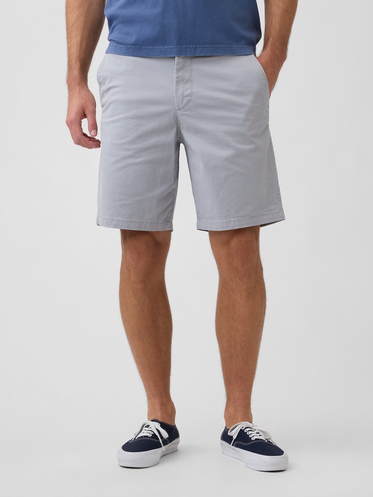 9" Essential Khaki Shorts