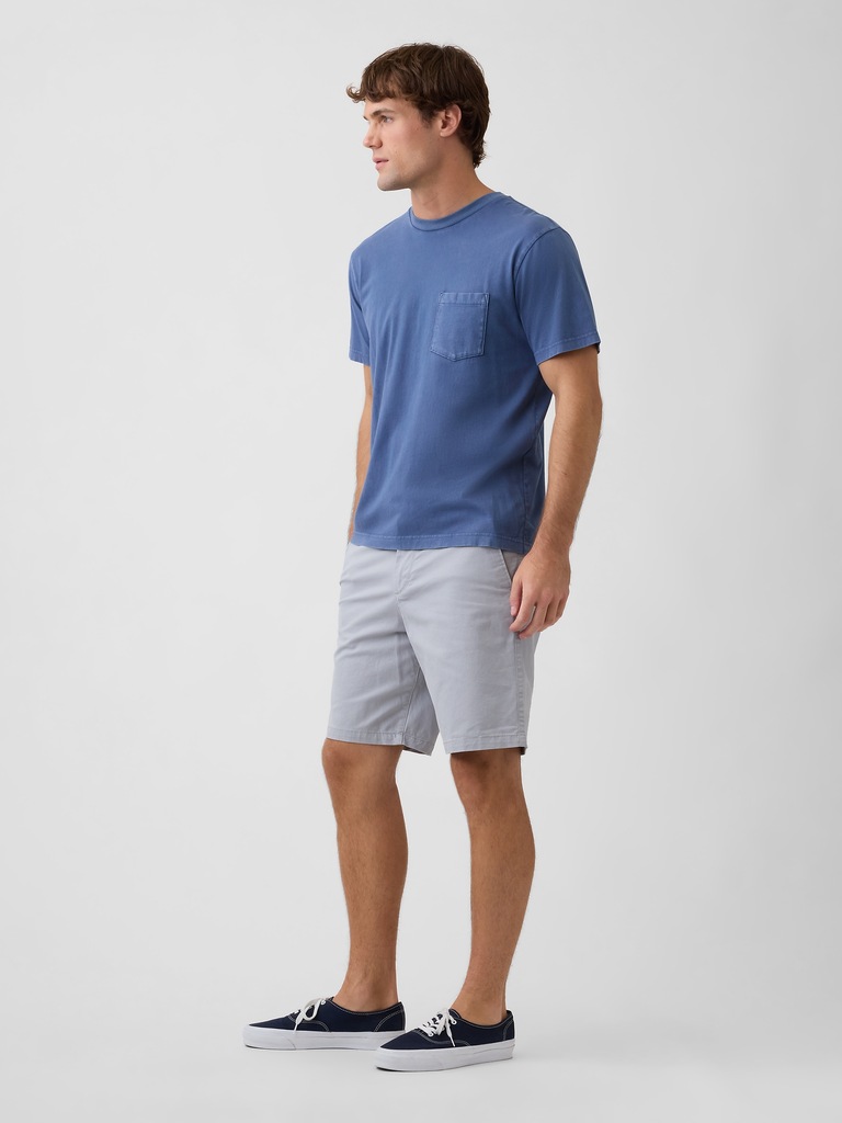 9" Essential Khaki Shorts