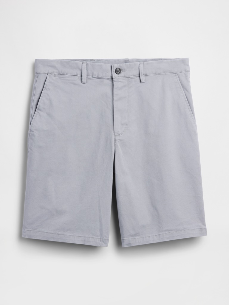 9" Essential Khaki Shorts