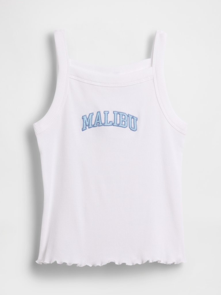 Camisole côtelée à encolure carrée pour Enfant