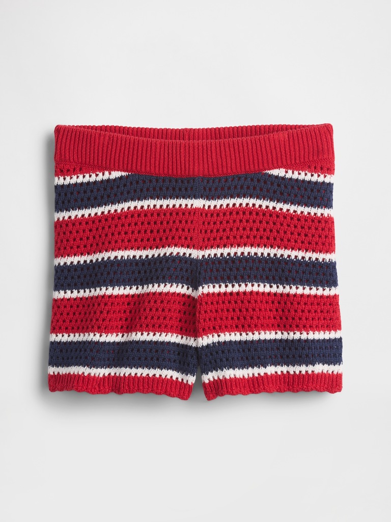 Kids Crochet Stripe Easy Shorts