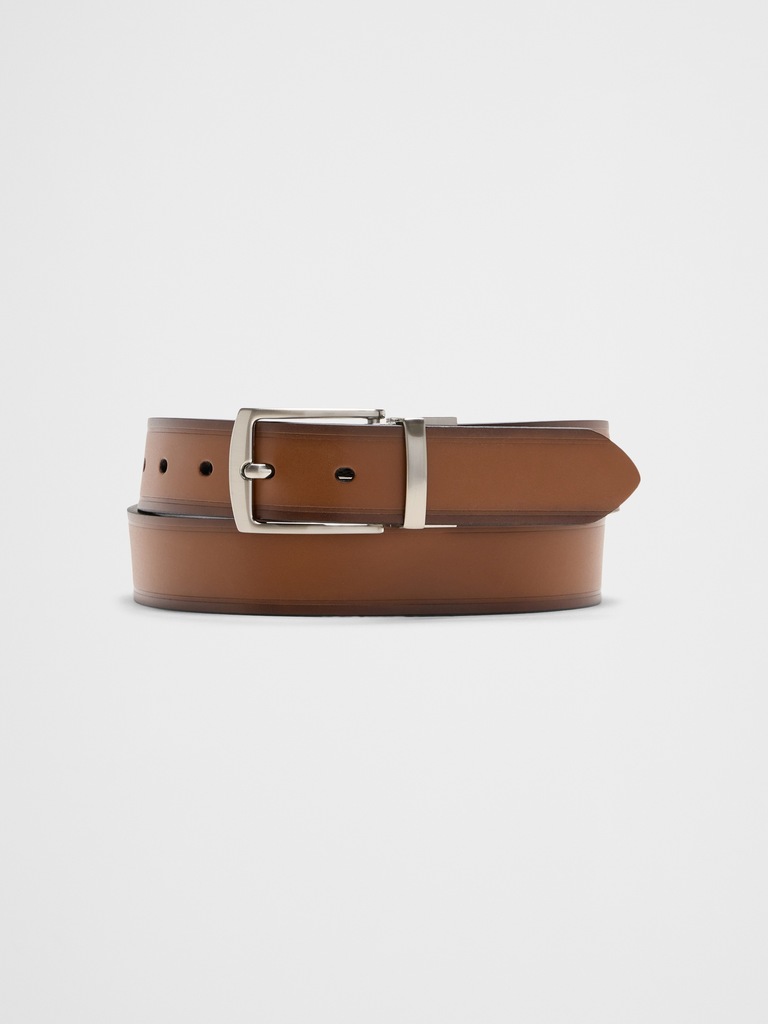 Reversible Leather Dress Belt