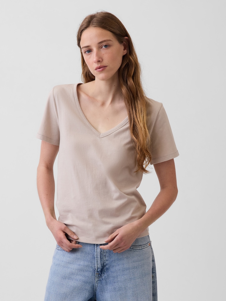 Organic Cotton VintageSoft V-Neck T-Shirt