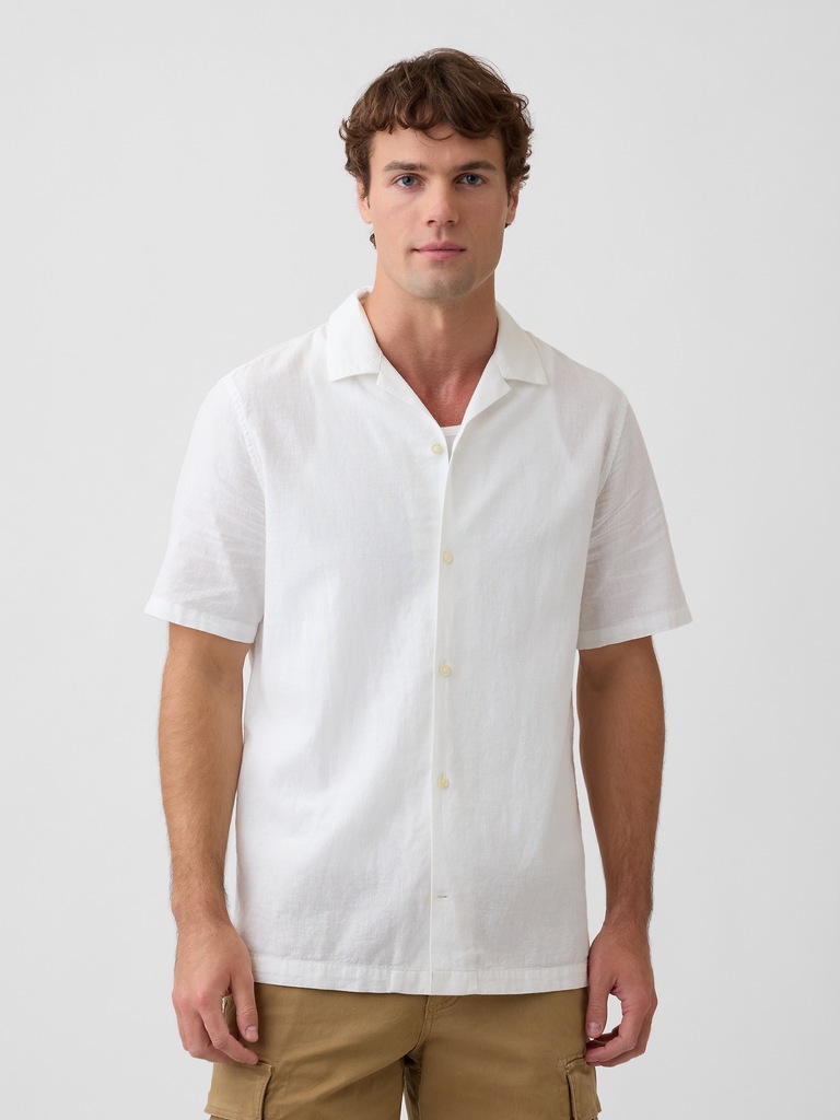Linen-Blend Vacay Shirt in Standard Fit