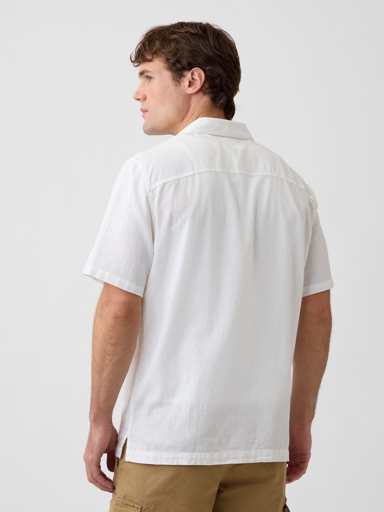 Linen-Blend Vacay Shirt in Standard Fit