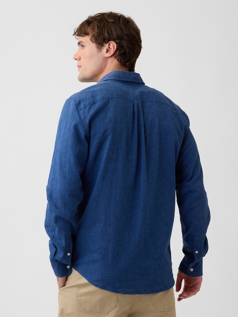 Linen-Blend Shirt in Standard Fit