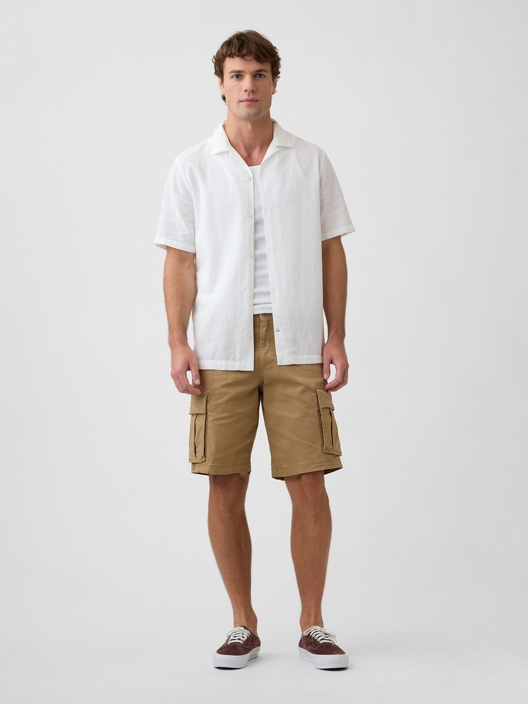 Linen-Blend Vacay Shirt in Standard Fit