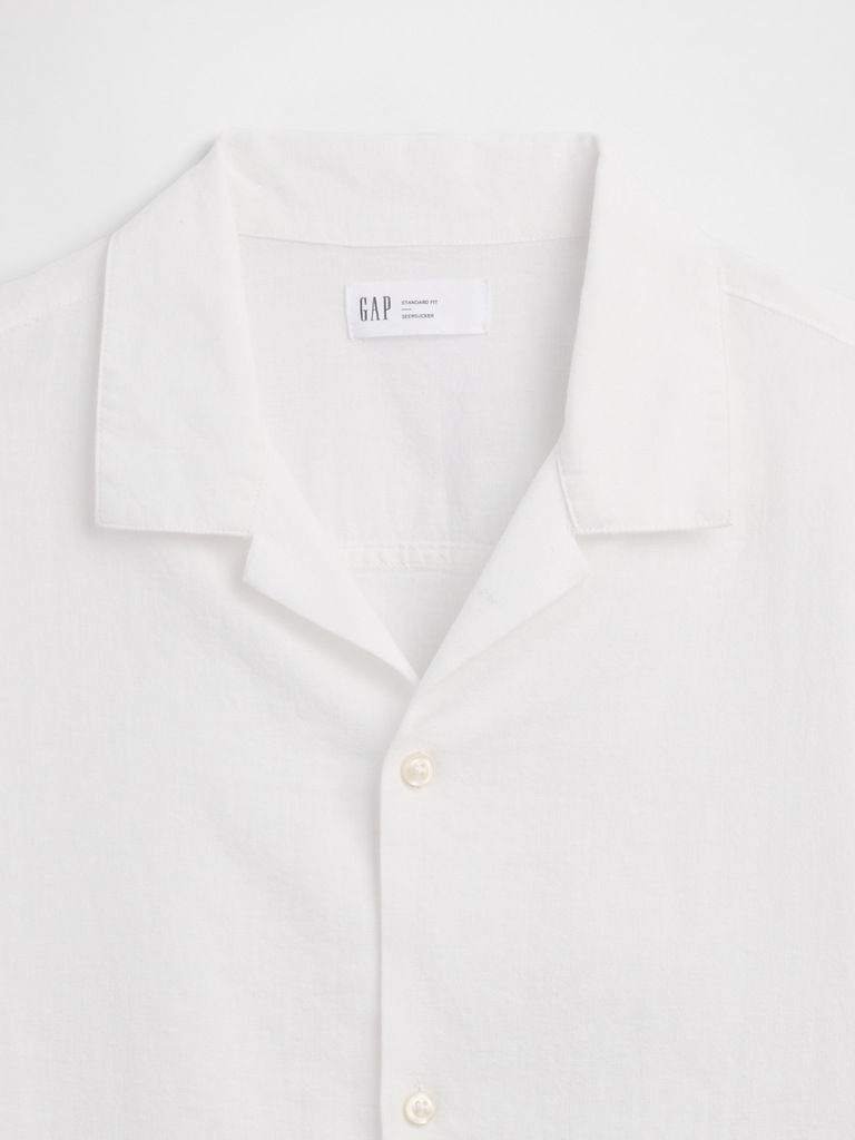 Linen-Blend Vacay Shirt in Standard Fit