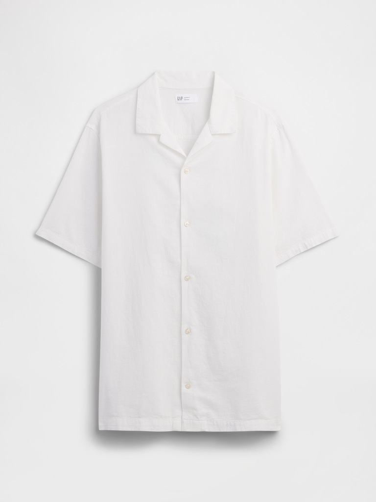 Linen-Blend Vacay Shirt in Standard Fit
