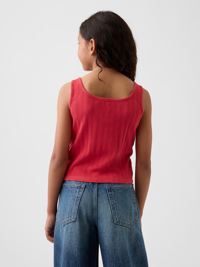Kids Pointelle Tank Top