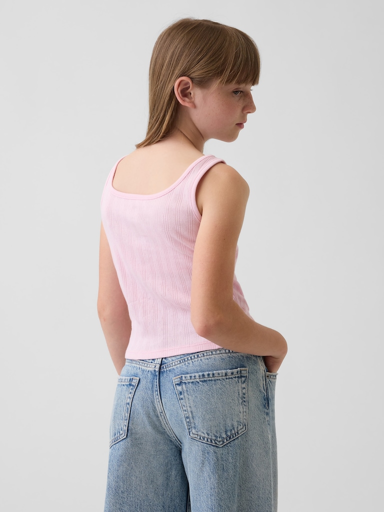 Kids Pointelle Tank Top