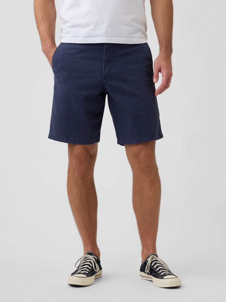 9" Essential Khaki Shorts
