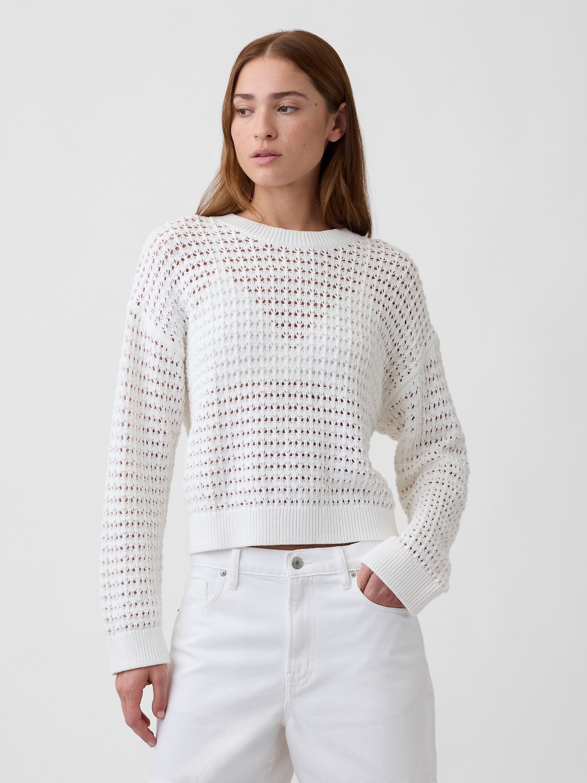 Oversized Crochet Sweater