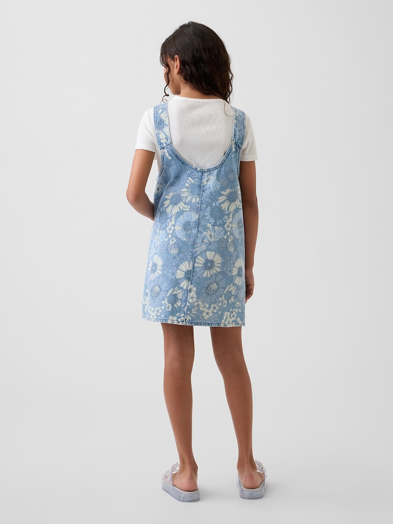 Kids Floral Denim Skirtall