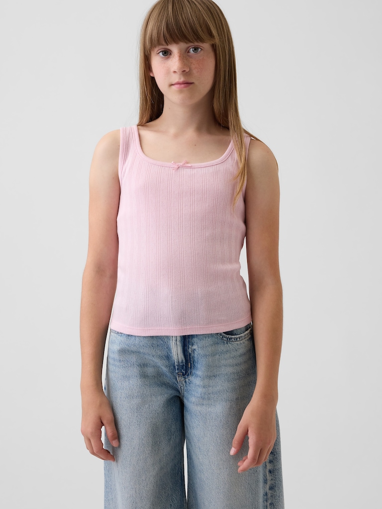 Kids Pointelle Tank Top