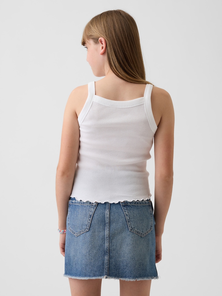 Kids Rib Square-Neck Tank Top