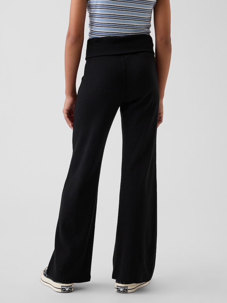 Kids Foldover Flare Leggings