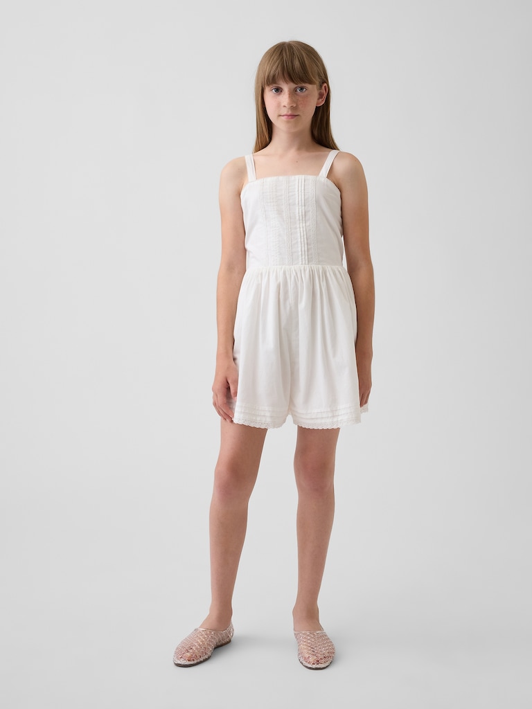 Kids Lace-Trim Romper