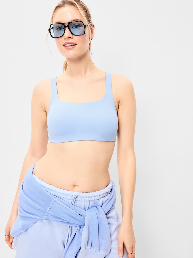Light Support StudioSmooth Square-Neck Sports Bra
