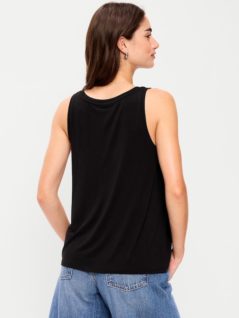 Luxe Scoop-Neck Tank Top