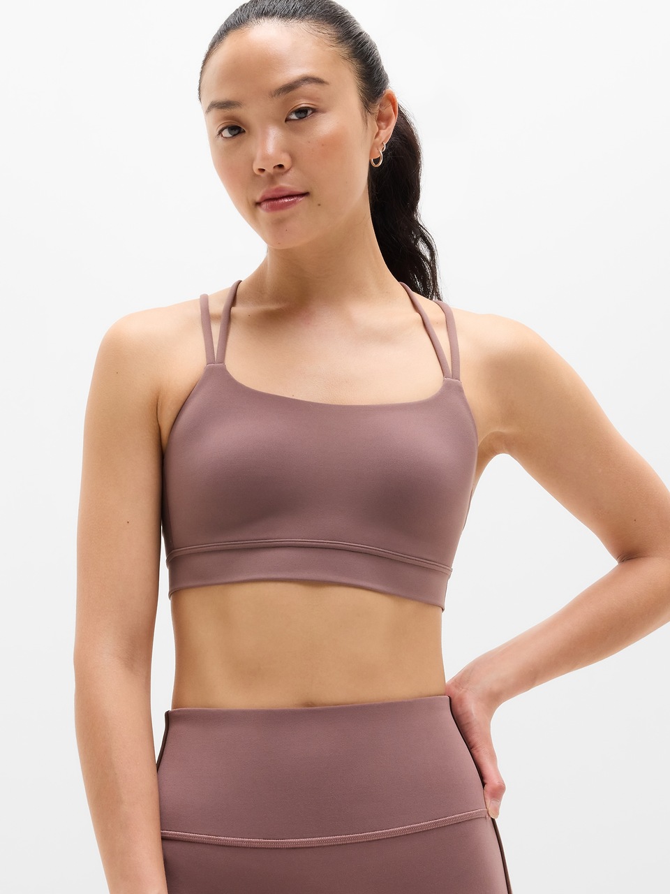 V-Neck Hardware One-Piece Swimsuit