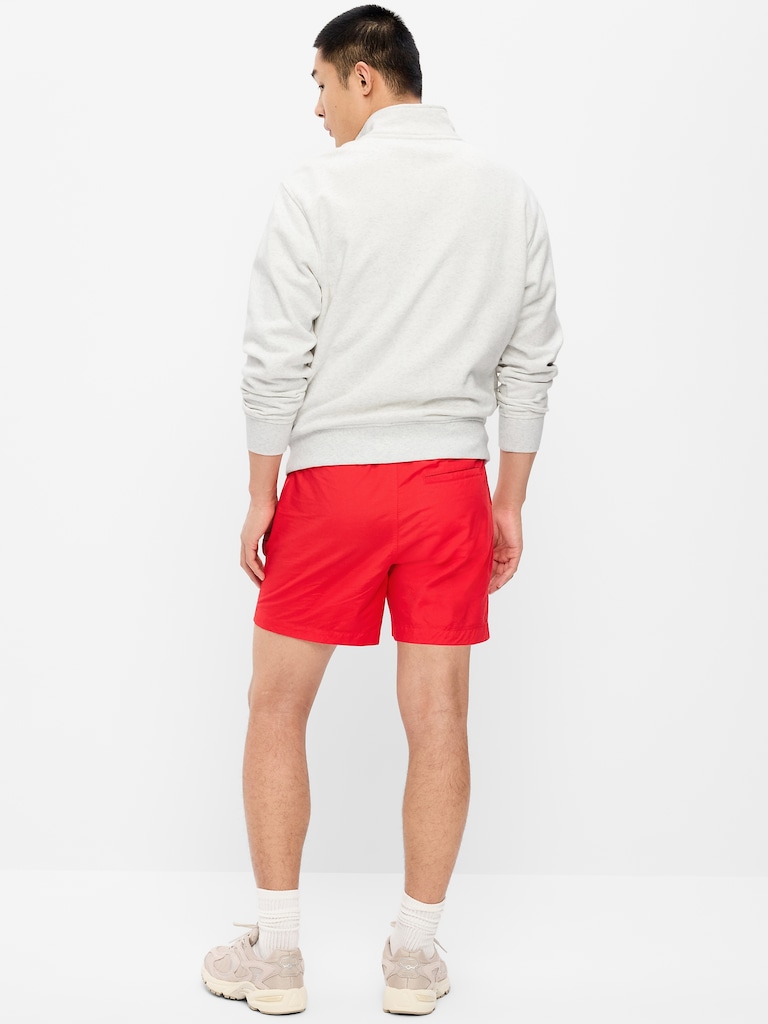 Solid Jogger Shorts -- 5-inch inseam