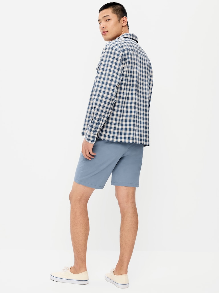 Slim Built-In Flex Rotation Chino Shorts -- 5-inch inseam