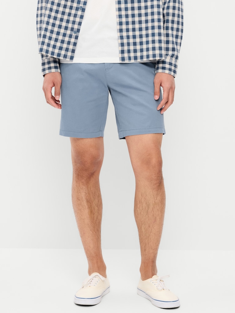 Slim Built-In Flex Rotation Chino Shorts -- 5-inch inseam