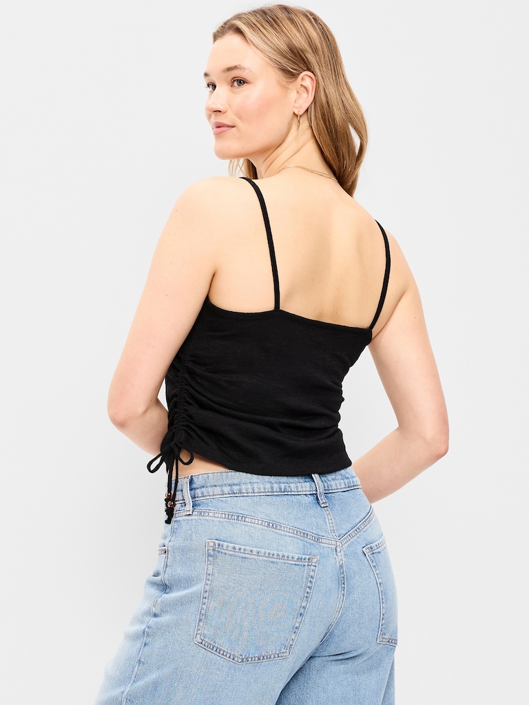 Camisole froncée sur les côtés