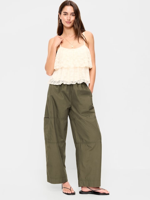 slim fit dress slacks Kinkirk Flared Pants Olive Green main image 1