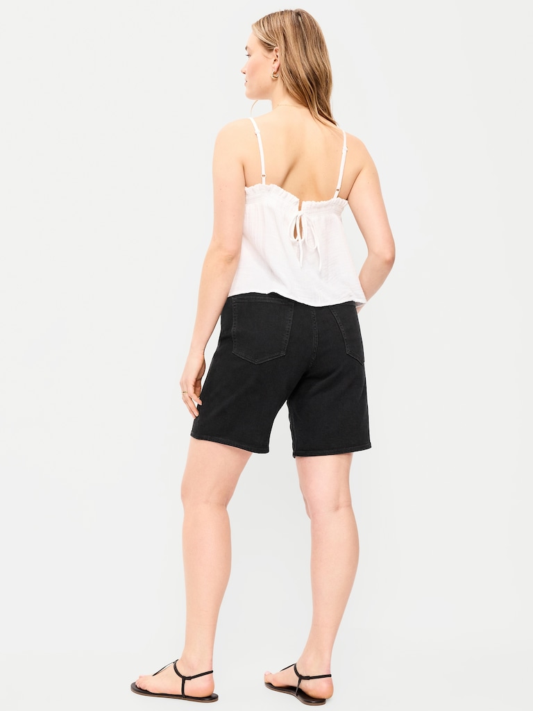 High-Waisted Wow Jean Shorts -- 9-inch inseam