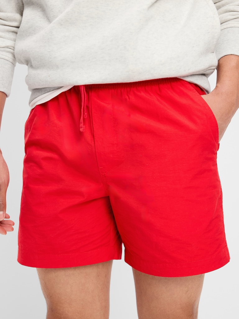 Solid Jogger Shorts -- 5-inch inseam
